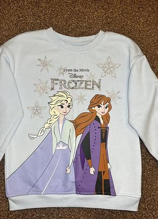 Кофта для дівчинки disney frozen утеплена з начосом 7-8 років 128 см