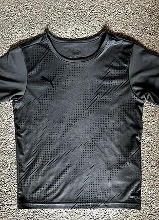 Футболка для хлопчика puma темно сіра, 128 см