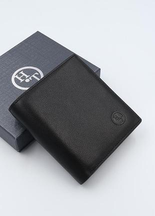 Кошелек мужской кожаный h.t 165-9-2 black