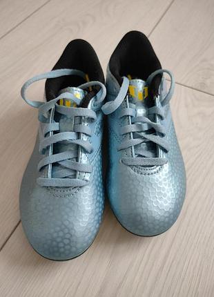 Бутси футбольні дитячі adidas messi 15.4 блакитні, розмір 29, довжина устілки 18 см