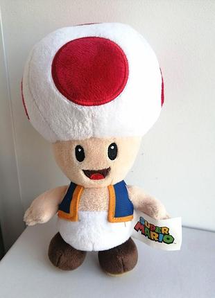 Грибок super mario м'яка іграшка simba nintendo супер маріо гриб з гри