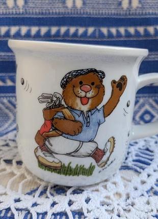 Чашка. arzberg. bavaria. порцелянова з дизайном. suzy spafford. golf