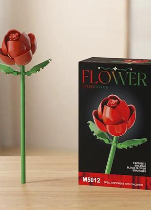 Конструктор червона троянда flower m5012 різнокольоровий