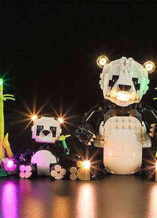 Набір підсвічування для конструктора-нічника lego creator 3-в-1 сімейство панд