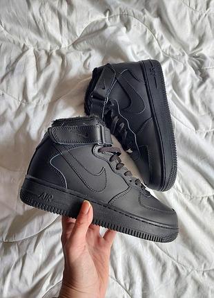 Зимние кроссовки nike air force black 37-46