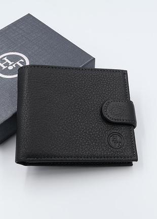 Кошелек мужской кожаный h.t 105-1f black