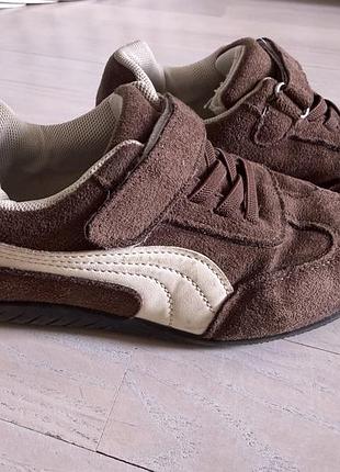 Кросівки puma коричневі замшеві