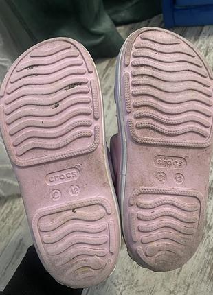 Босоніжки для дівчинки crocs рожеві 4