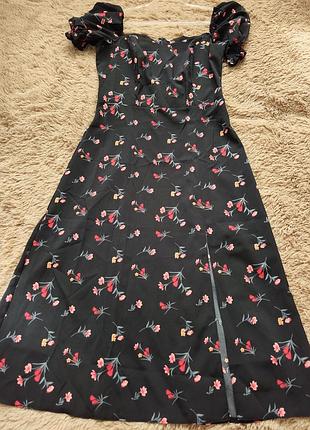 Платье креп жатка s 36p pull &amp; bear 3