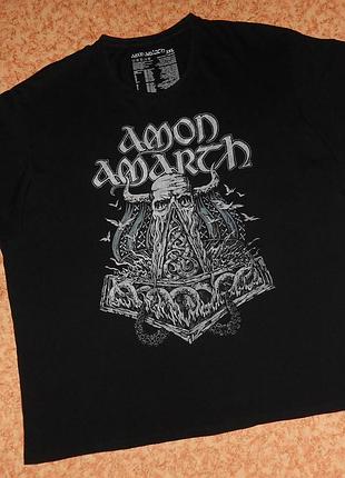 Футболка amon amarth/skullship/the way of vikings/череп/рок мерч