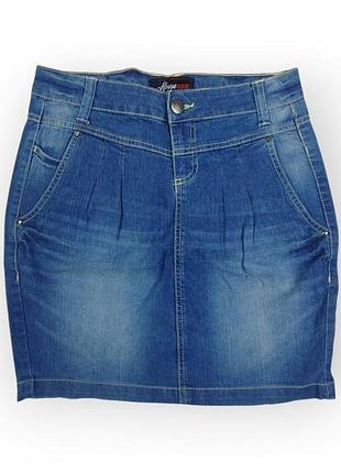 Джинсовая юбка denim женская синяя