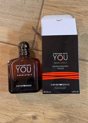 Тестер giorgio armani stronger with you absolutely 100 ml edp для чоловіків