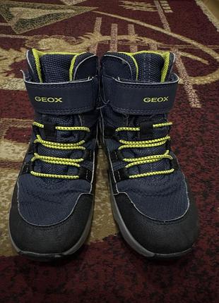Черевики для хлопчиків geox сині із жовтим