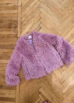 Шуба жіноча bershka коротка рожева