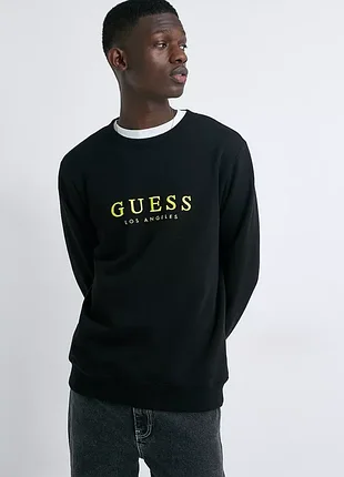 Світшот чоловічий guess los angeles чорний на флісі