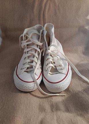 Кеди унісекс converse chuck taylor all star білі, розмір 37, довжина устілки 23.5 см