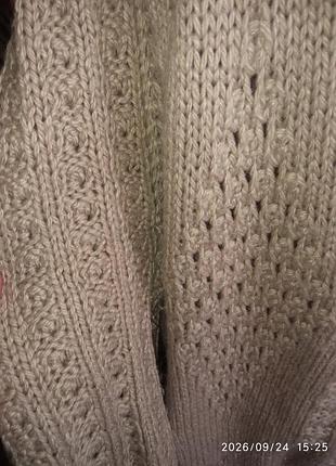 Длинный вязанный кардиган.уена снижена с оплатою на карту