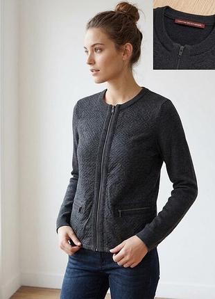 Шерстяная кофта джемпер на молнии от comptoir des cotonniers франция ☘️ м/наш 40-42рр
