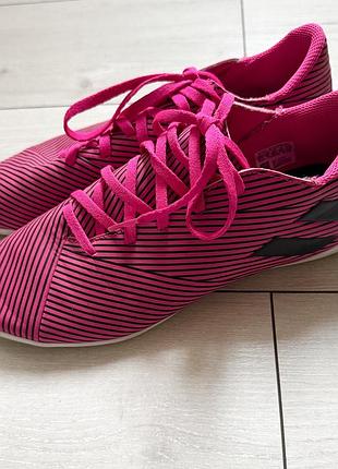 Футзалки adidas nemeziz 19.4 рожеві, розмір 39 1/3 (24.5 см)