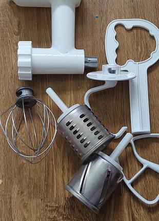 Kitchen aid оригнальні насадки,комплектючв, м'ясорубка ,терка,вінчик,гак