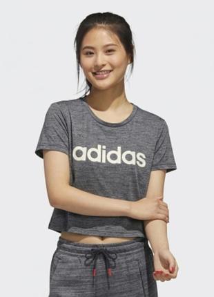 Футболка женская спортивная adidas climalite серая меланж m оригинал