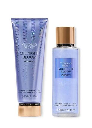 Набір для тіла midnight bloom shimmer victoria's secret лосьйон і міст