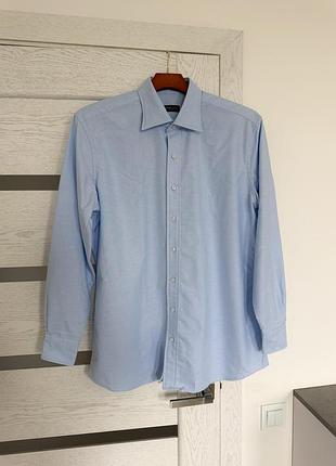 Propercloth xl oxford pima рубашка сорочка чоловіча блакитна голуба