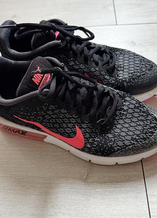 Кросівки жіночі nike air max sequent 2 чорні, 38.5 eur (24 см)