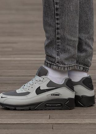 Мужские кроссовки nike air max 90 grey