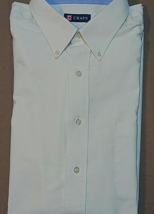 Комір 45 см  chaps size 17-17 1/2 / 34-35  біла oxford сорочка 74% cotton 26% polyester 
classic fit oxford