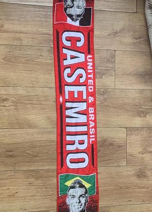 Шарф casemiro manchester united brazil роза