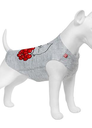 Майка для собак waudog clothes малюнок "калина", s30, b 54-60 см, с 33-38 см