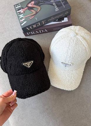 Кепка prada тепла м’яка 2 кольори 4
