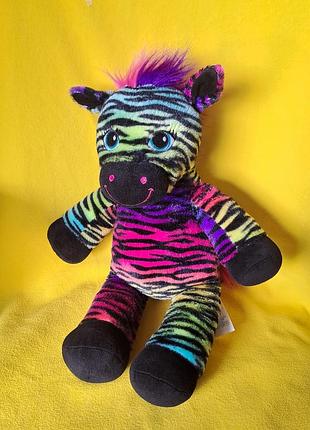Зебра.43 см.мягкая игрушка.м'яка іграшка.build-a-bear workshop