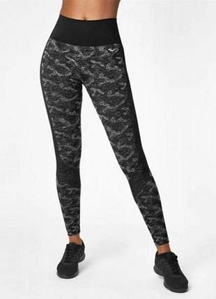 Спортивні безшовні легінси everlast camo tight з високою посадкою