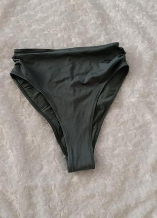 Плавки з шимером низ купальника висока посадка xs s 6 8 34 36 42 44