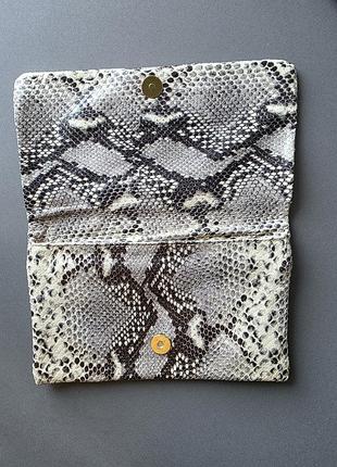 Шкіряний клатч abro python print 4