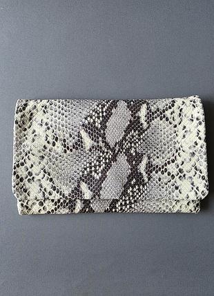 Шкіряний клатч abro python print 2