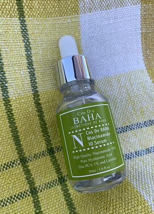 Cos de baha niacinamide serum 10 сироватка для обличчя з ніацинамідом