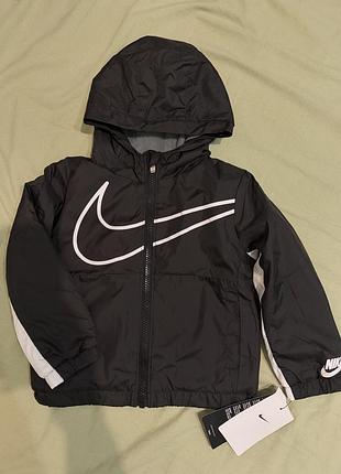 Куртка дитяча nike чорна на флісі 92 см