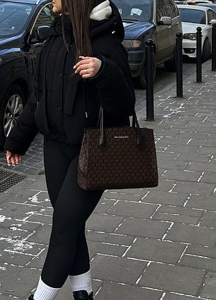 Сумка жіноча michael kors коричнева велика