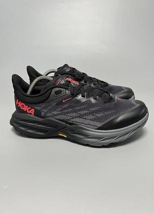 Трейлові бігові трекінгові кросівки hoka one one speedgoat 5 gtx gore-tex vibram оригінал 1127913 bblc