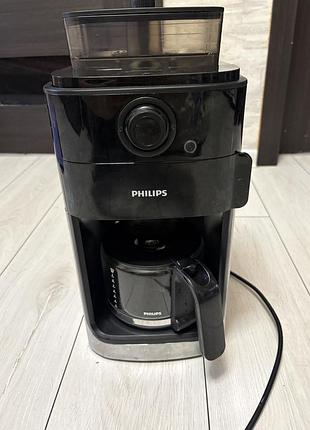 Кавоварка philips hd 7767/00 крапельна з вбудованою кавомолкою