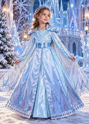 Карнавальний костюм плаття ельзи холодне серце 2  frozen 2