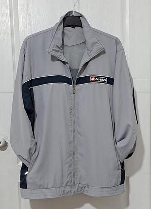 Вінтажна спортивна вітровка/олімпійка lotto (4xl) .великий розмір.