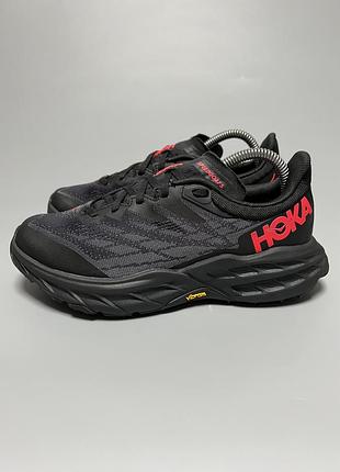 Трейлові бігові трекінгові кросівки hoka one one speedgoat 5 gtx gore-tex vibram оригінал 1127913 bblc