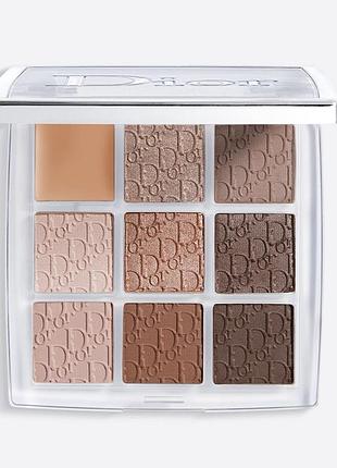 Палетка теней для век dior backstage eye palette 002 001 warm neutrals