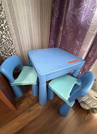 Дитячий столик і стільці набір tega baby