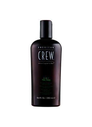 Шампунь, кондиціонер і гель для душу 3 в 1 american crew tea tree 250 мл