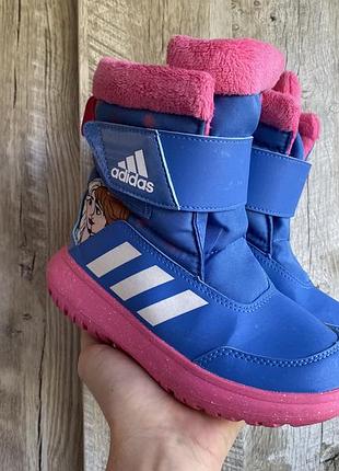 Дитячі чобітки adidas, розмір 31, синьо-рожеві